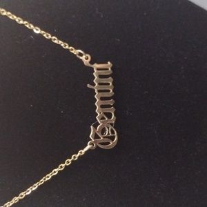 Gold Stainless Steel Gemini ♊ Necklace